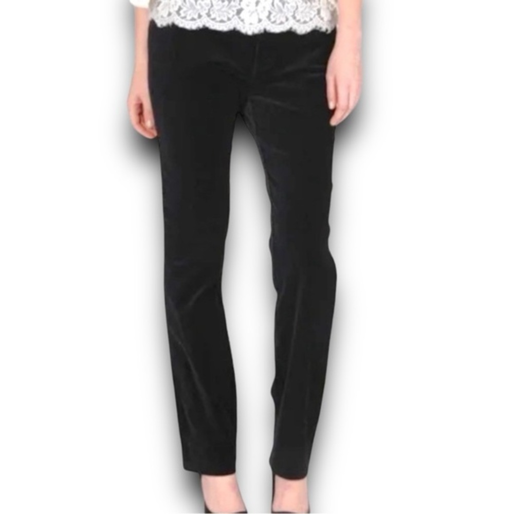 4/$20 E39 by Eric Black Velvet Stretch Jeans Straight Leg Size 4